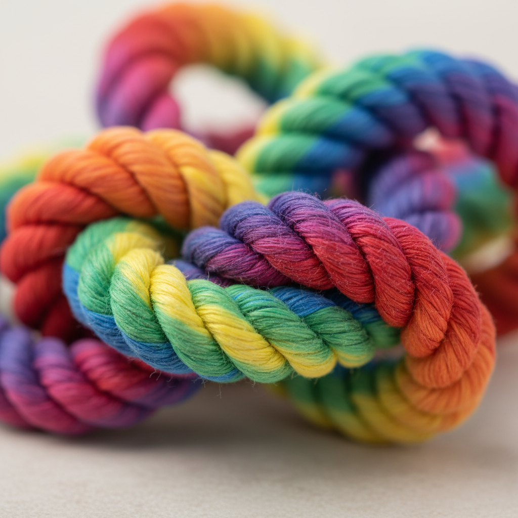 تفاصيل حبل تانجل - ملمس حسي وألوان زاهية