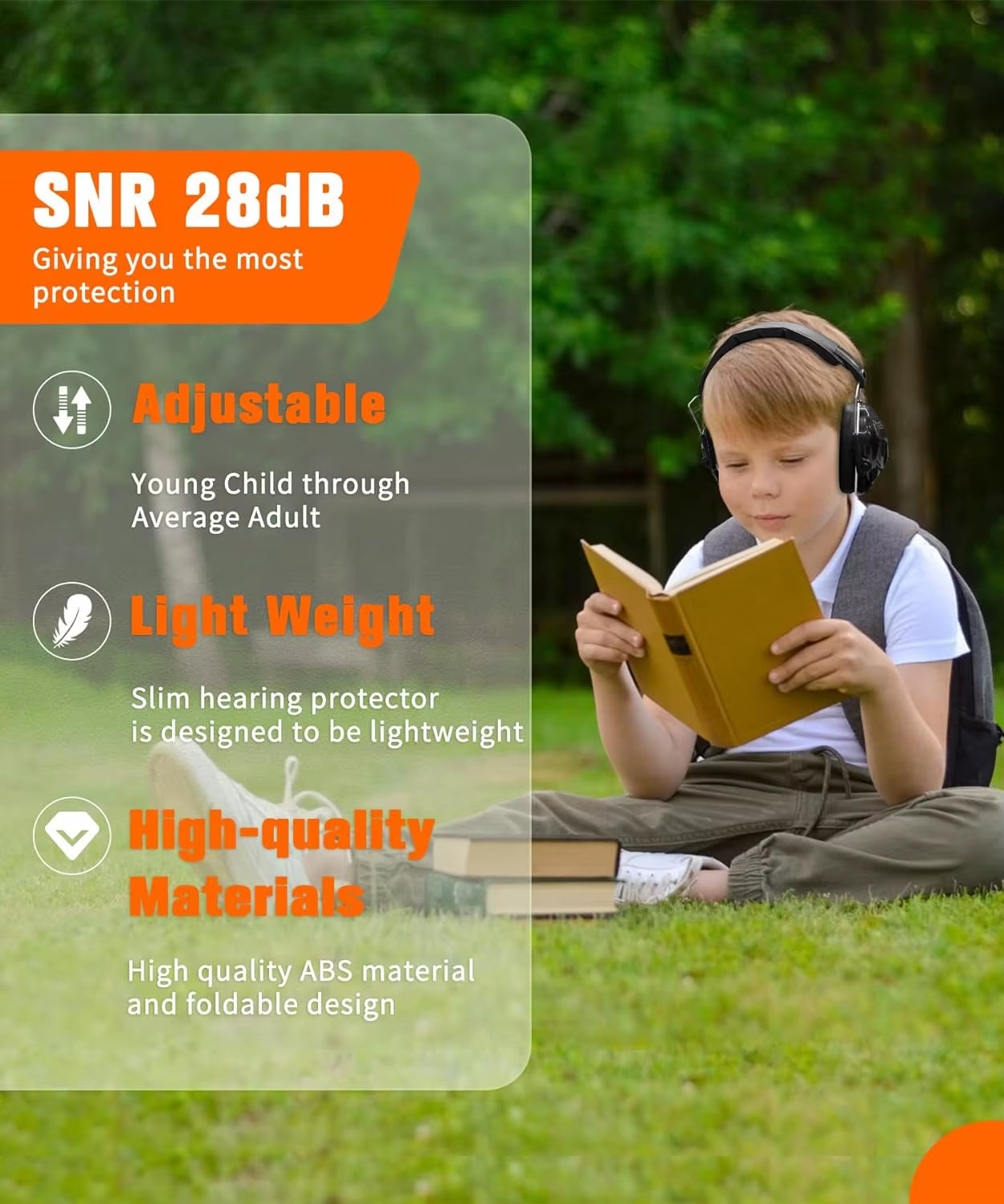 -Noise Cancelling Protectors for Children, Safety Headphones, Soundproof Muffler for Kids, Hearing Protection, Autism