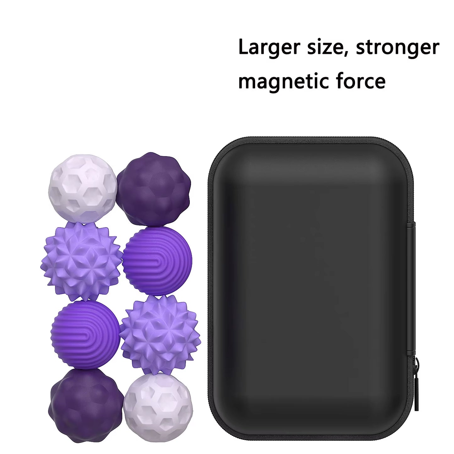 Magnetic Sensory Fidget Balls Silicone Stress Relief Toys for Adults & Teens with Autism ADHD Anxiety Fun Travel Toys Gift