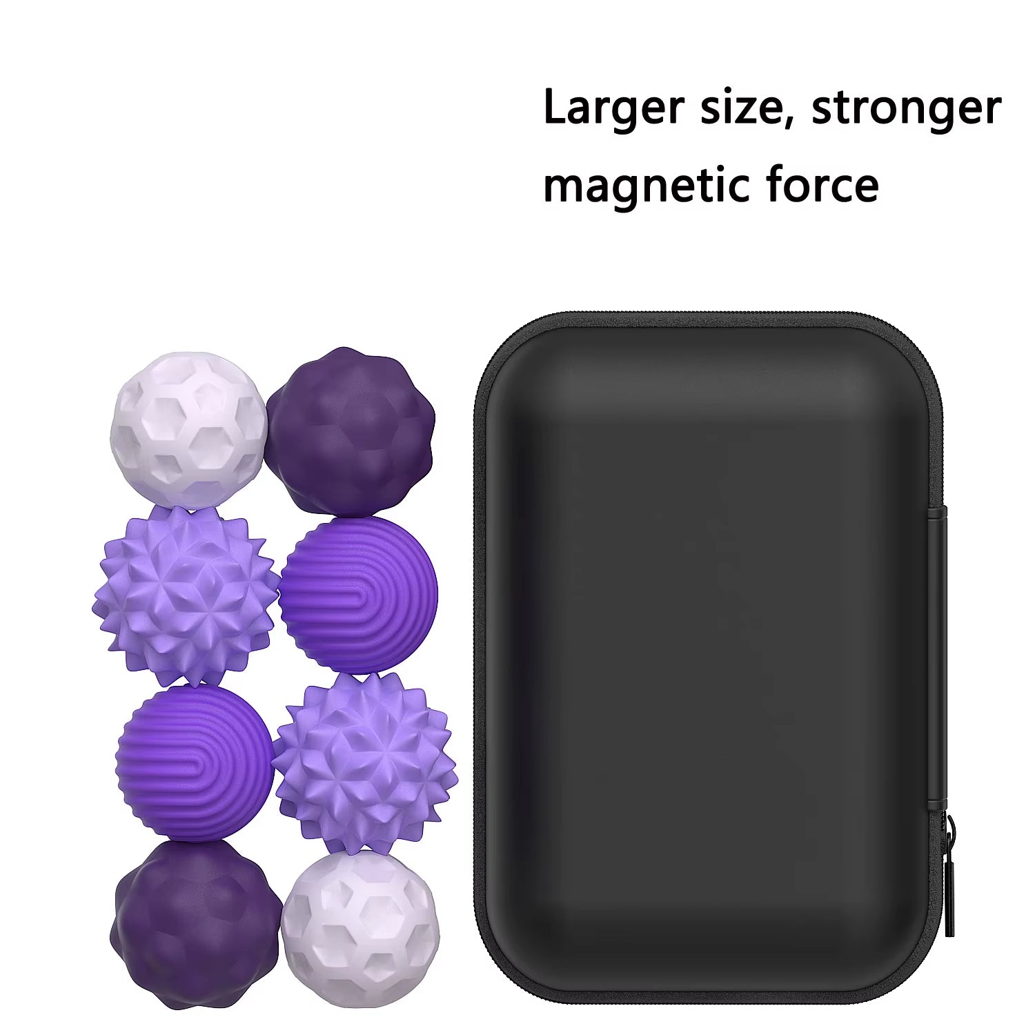 Magnetic Sensory Fidget Balls Silicone Stress Relief Toys for Adults & Teens with Autism ADHD Anxiety Fun Travel Toys Gift