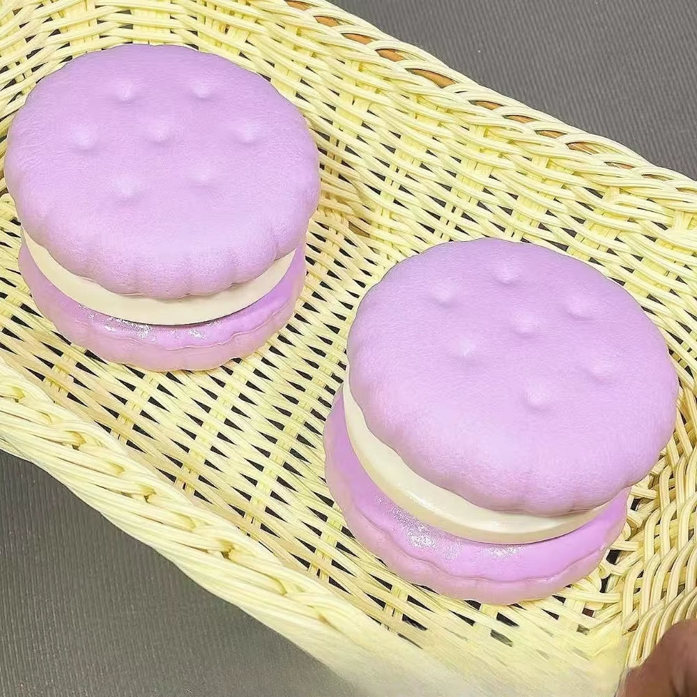 Squishy Simulated Cake Squeeze Toy Stress Relief Slow Rising Sensory Fidget for Anxiety ADHD Autism Gifts Kids Adults ASMR Fun