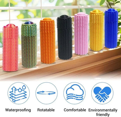 Sensory Roller Fidget Toy Clicker Tactile Spikes for Anxiety Stress Relief Pain Stimming Autism over Stimulation with Lanyard