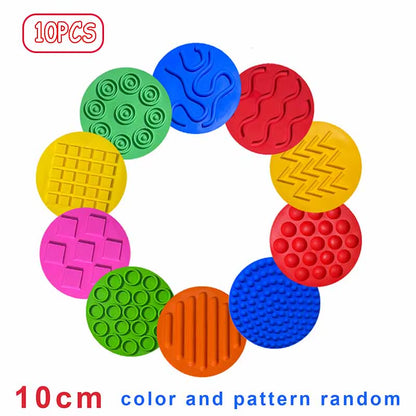 Silicone Sensory Mat Montessori Parish Sport Toy Kid Multi-Texture Quiet Tactile Pad Sensory Integration Autism ADHD Therapy Toy