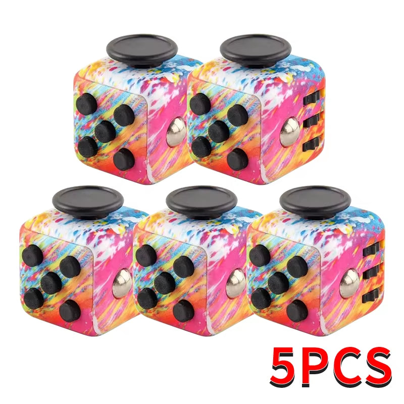 Antistress Fidget Cube Hand Spinner Decompression Sensory Toy for Autism ADHD, Anxiety - Ideal for Kids & Adults' Stress Relief
