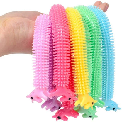 Squishy Fidget Sensory Toys Children with Autism and Anxiety Sensory Reliver Shrink Tube Toys for Adult Push Squeeze Pea Toys