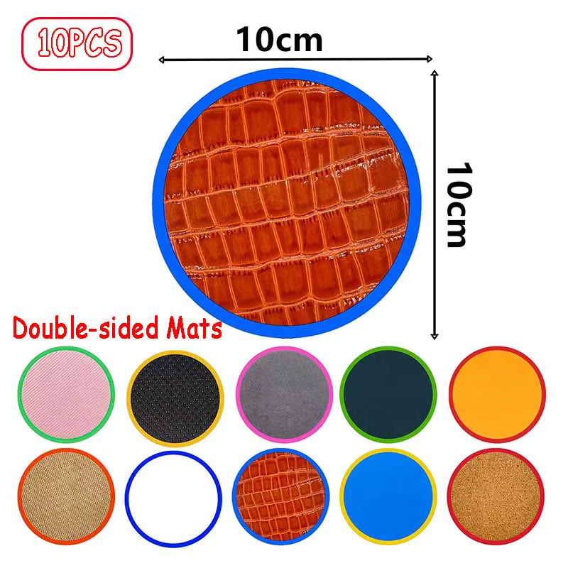 Silicone Sensory Mat Montessori Parish Sport Toy Kid Multi-Texture Quiet Tactile Pad Sensory Integration Autism ADHD Therapy Toy