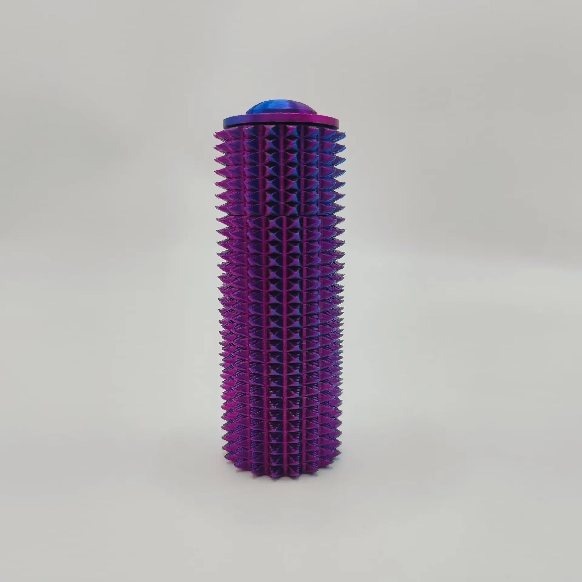 Sensory Roller Fidget Toy Clicker Tactile Spikes for Anxiety Stress Relief Pain Stimming Autism over Stimulation with Lanyard