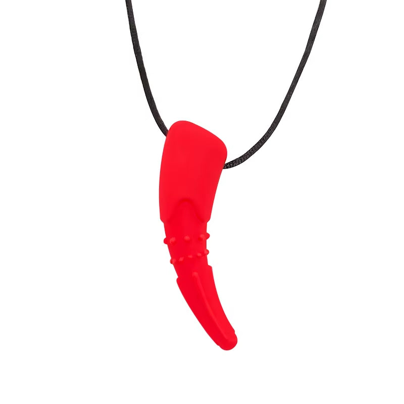 1Ps Baby Silicone Teether Kids Chew Necklace Sensory Chewy Pendant Oral Motor Toys Therapy Tools for Autism ADHD Chidren'S Goods