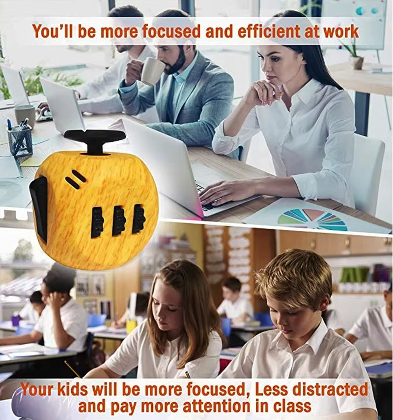 6 Sides Fidget Cube Sensory Toys for Adults and Kids with ADHD ADD OCD Autism Anxiety anti Stress Relive EDC Hand Fidget Toys