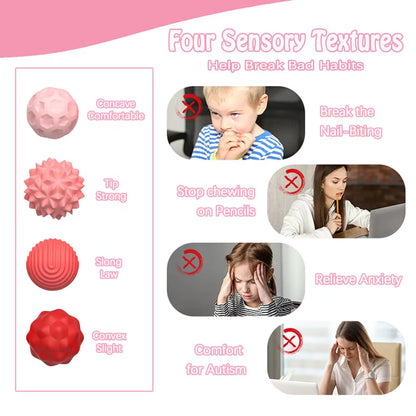 Magnetic Sensory Fidget Balls Silicone Stress Relief Toys for Adults & Teens with Autism ADHD Anxiety Fun Travel Toys Gift