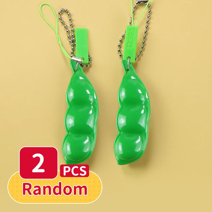 Squishy Fidget Sensory Toys Children with Autism and Anxiety Sensory Reliver Shrink Tube Toys for Adult Push Squeeze Pea Toys