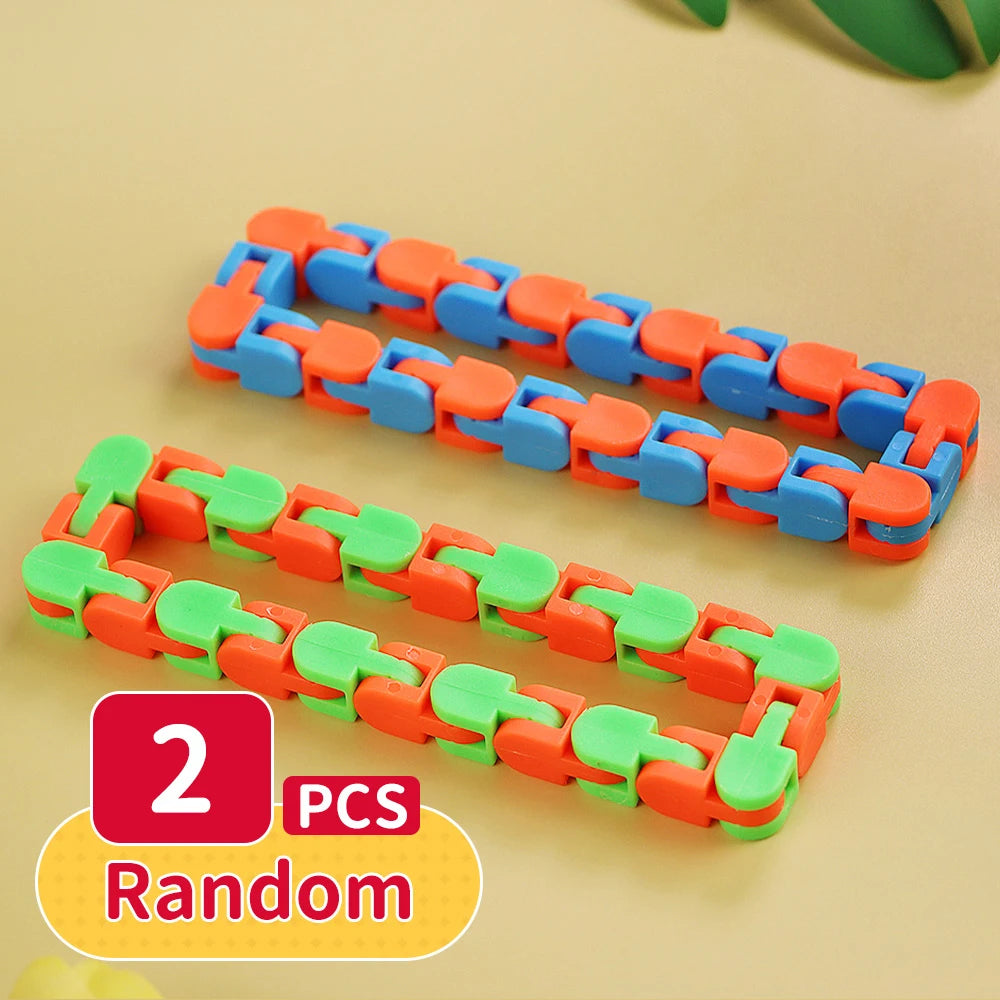 Squishy Fidget Sensory Toys Children with Autism and Anxiety Sensory Reliver Shrink Tube Toys for Adult Push Squeeze Pea Toys