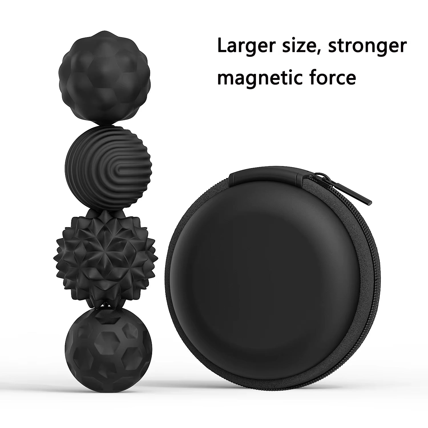Magnetic Sensory Fidget Balls Silicone Stress Relief Toys for Adults & Teens with Autism ADHD Anxiety Fun Travel Toys Gift