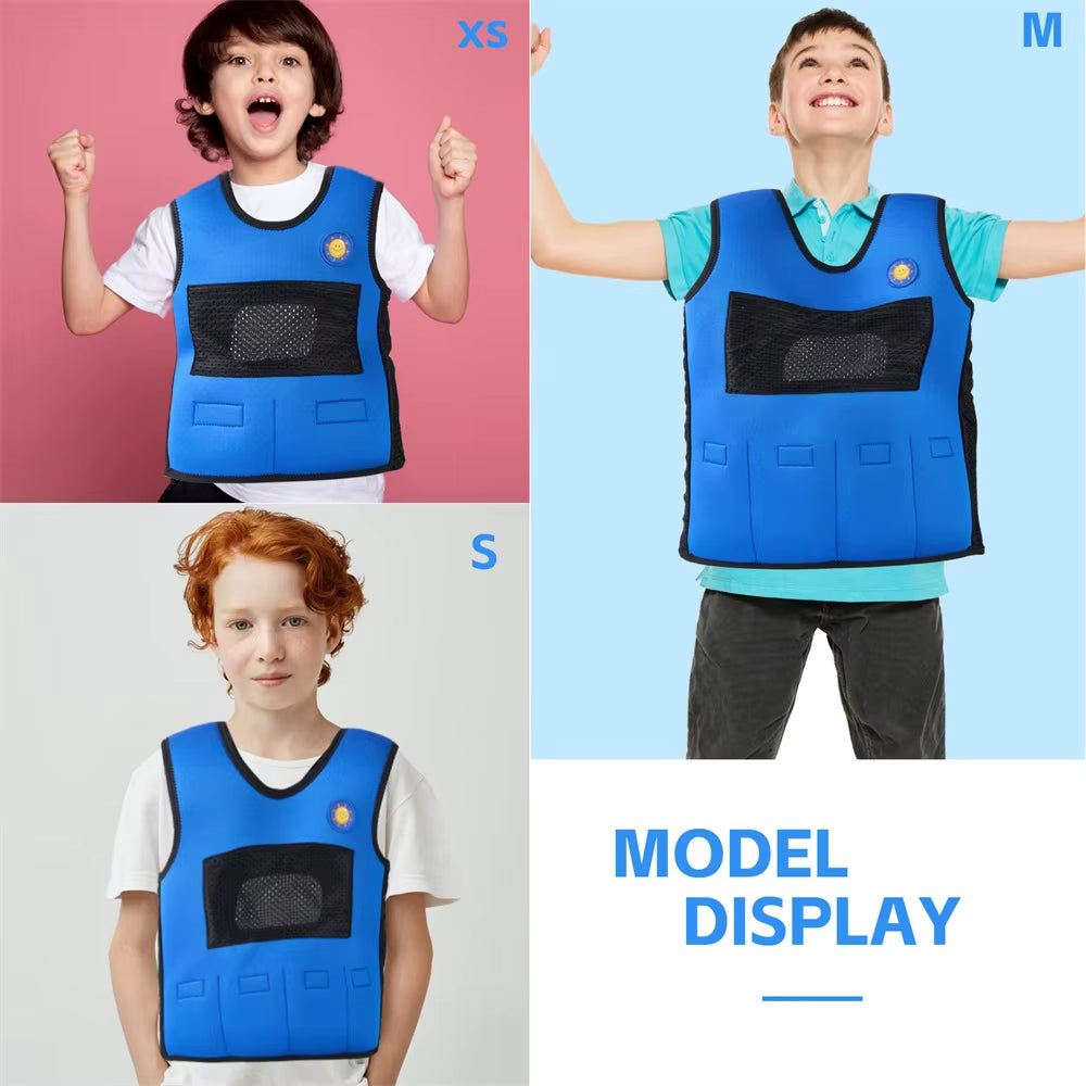 Children'S Weighted Vest Adjustable Weight Sensory Vest Autism Aid for Children Boys and Girls