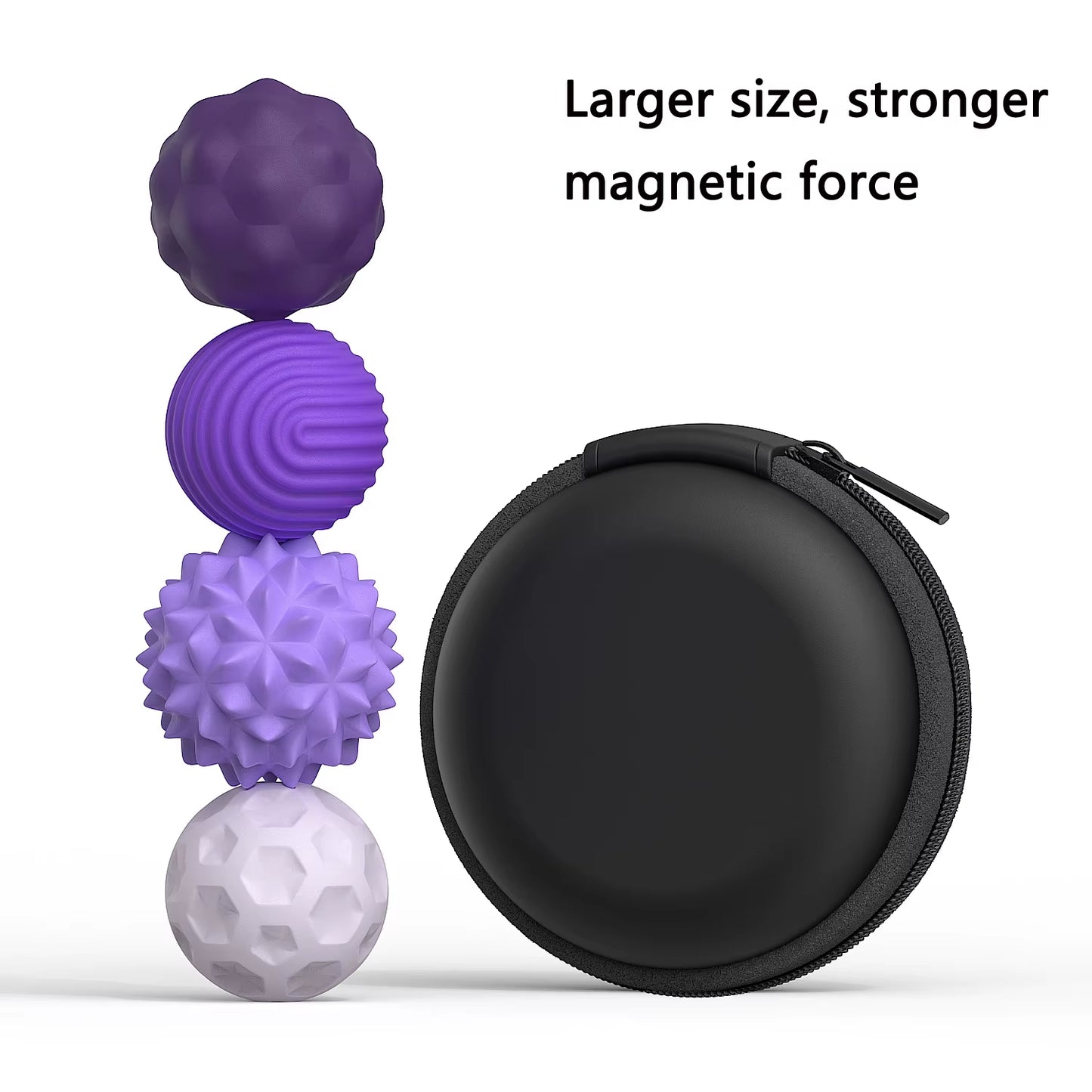 Magnetic Sensory Fidget Balls Silicone Stress Relief Toys for Adults & Teens with Autism ADHD Anxiety Fun Travel Toys Gift