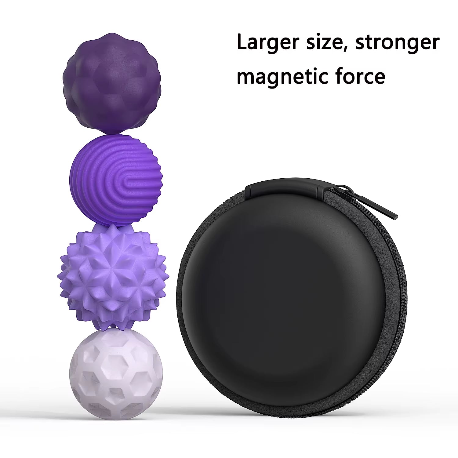 Magnetic Sensory Fidget Balls Silicone Stress Relief Toys for Adults & Teens with Autism ADHD Anxiety Fun Travel Toys Gift