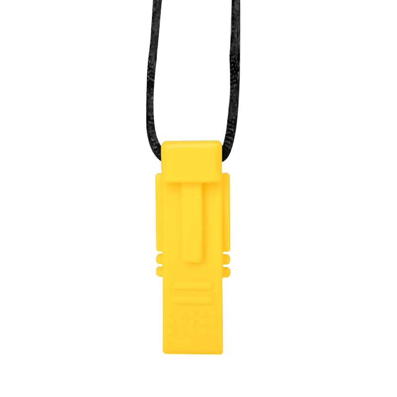 1Ps Baby Silicone Teether Kids Chew Necklace Sensory Chewy Pendant Oral Motor Toys Therapy Tools for Autism ADHD Chidren'S Goods