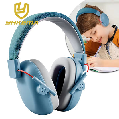 YHKEMA Noise Cancelling Headphones for Kids, SNR 27Db Safety Noise Reduction Ear Muffs for Autism Sensory &Concentration Aid