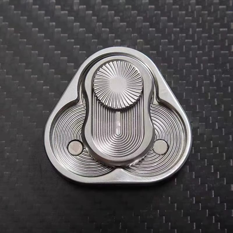 Triangle Magnetic Fidget Slider for Adults EDC Metal Fidget Toy Hand Spinner for Autism Sensory Toys Anxiety Stress Relief for A