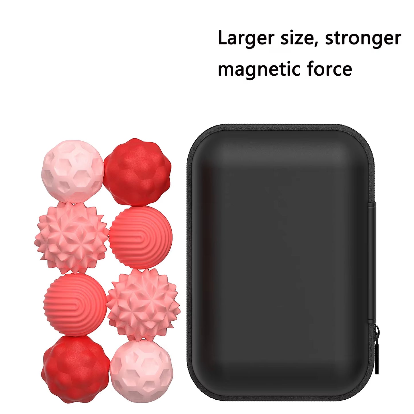 Magnetic Sensory Fidget Balls Silicone Stress Relief Toys for Adults & Teens with Autism ADHD Anxiety Fun Travel Toys Gift