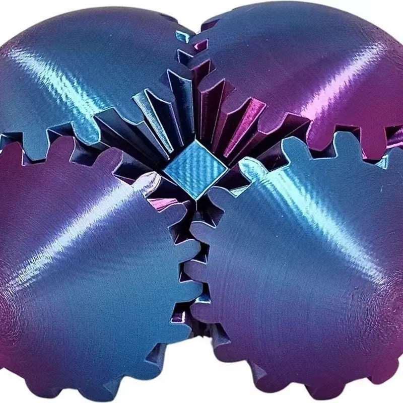 Gear Ball Spin Ball Fidget Toys Decompression Sensory Toys Autism Adult Kids Stress Relief Anti-Stress Fingertip Model Gifts