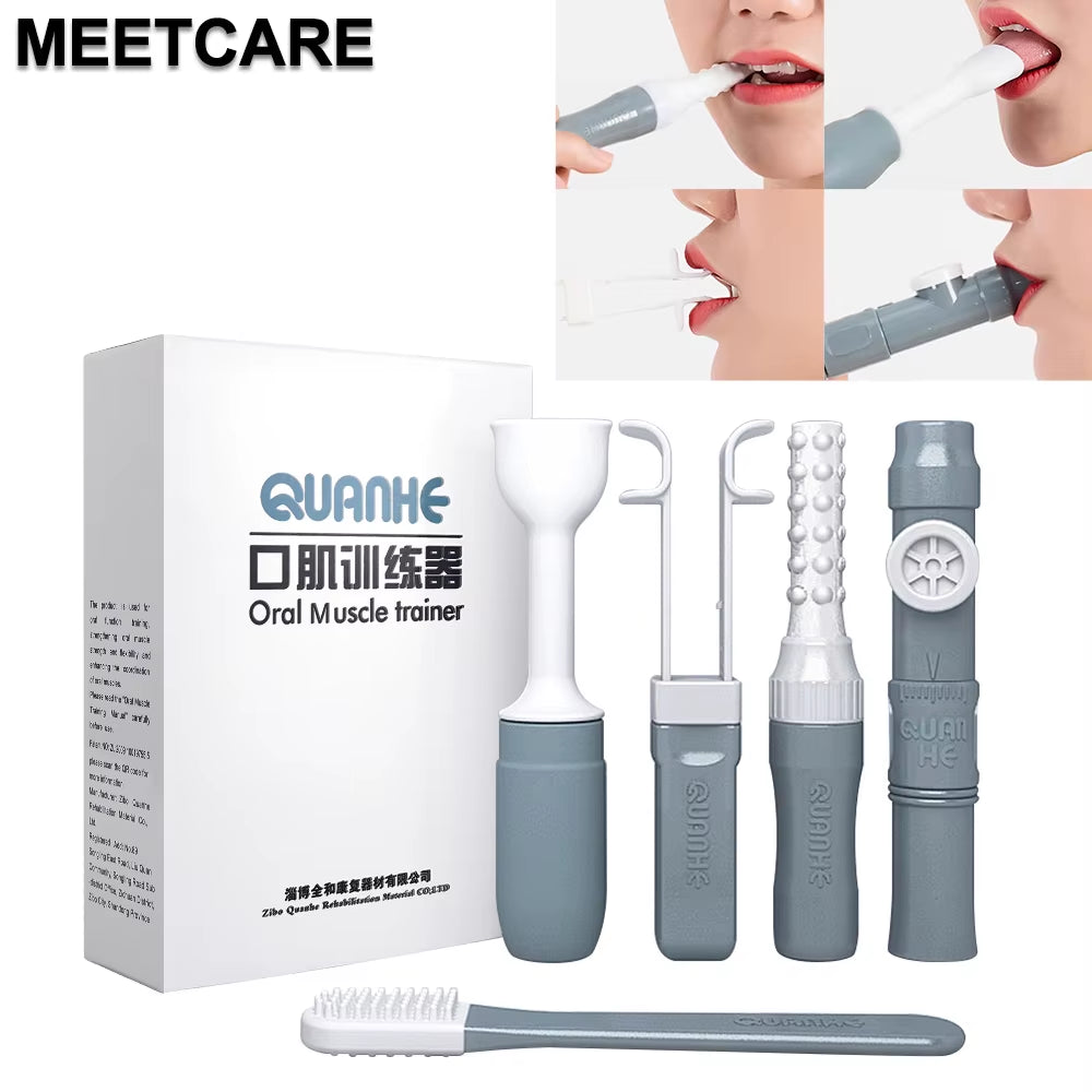 Chewing Teether Tube for Adult Kids Speech Therapy Autism Sensory Rehabilitation Lower Jaw Tongue Muscle Trainer Talk Tools