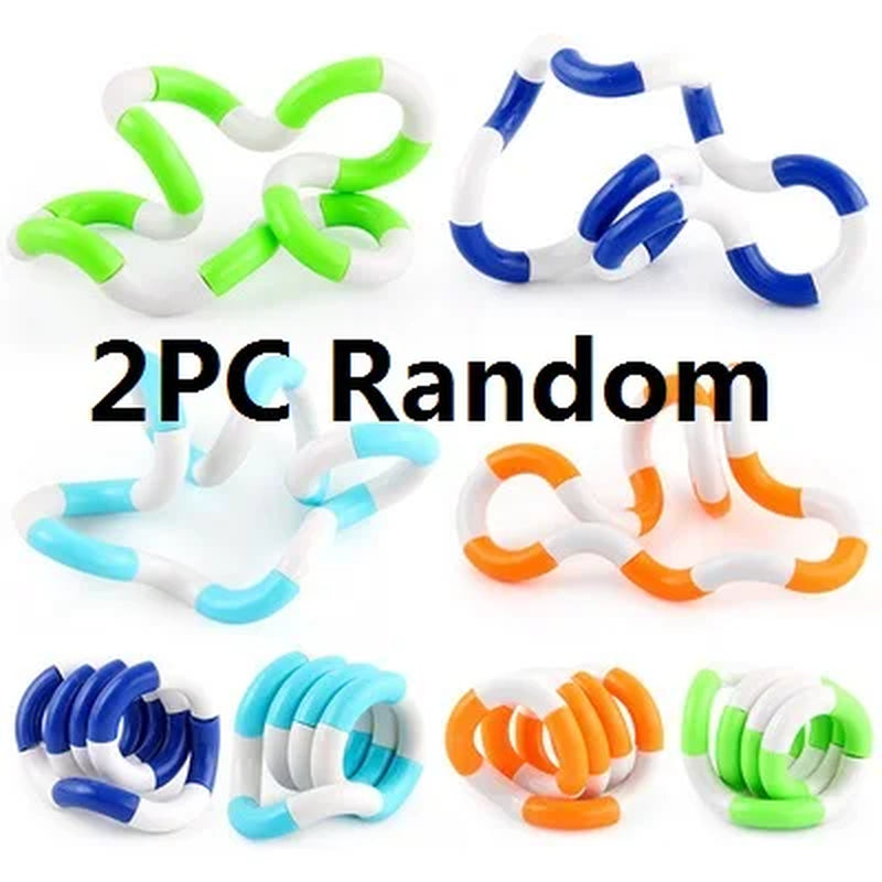Squishy Fidget Sensory Toys Children with Autism and Anxiety Sensory Reliver Shrink Tube Toys for Adult Push Squeeze Pea Toys