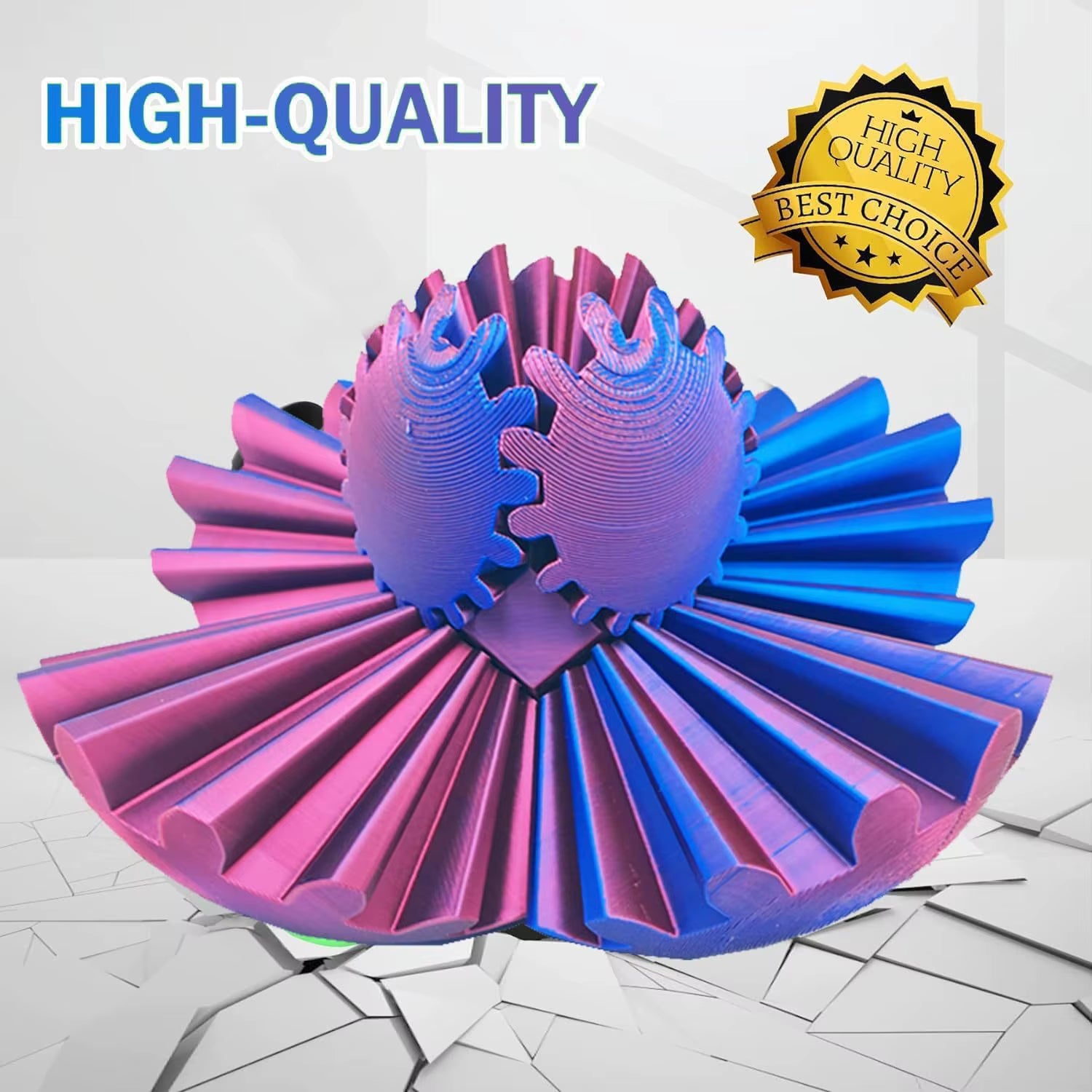 Gear Ball Spin Ball Fidget Toys Decompression Sensory Toys Autism Adult Kids Stress Relief Anti-Stress Fingertip Model Gifts