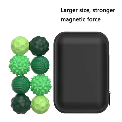 Magnetic Sensory Fidget Balls Silicone Stress Relief Toys for Adults & Teens with Autism ADHD Anxiety Fun Travel Toys Gift