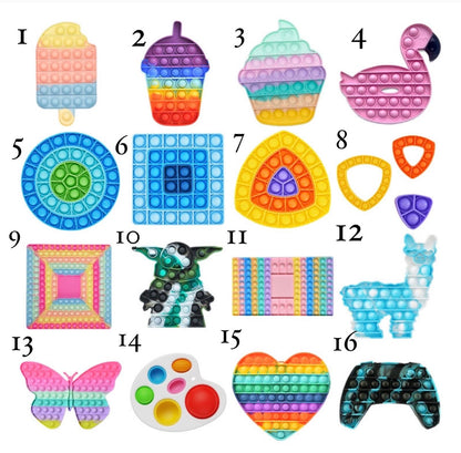 Jumbo Push Pop Fidget-Fidget Sensory Toy-Summer collection